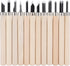 12Pcs Wood Carving Tool Set, Rubber Stamp Carving Knife, Steel Sculpture Knife for Soft Materials