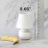 LT1196-OFF-2PK 8.66" 2-Pack Set Simple Designs Chic Little Globe Ceramic Table Lamp with Matching Tapered Shade