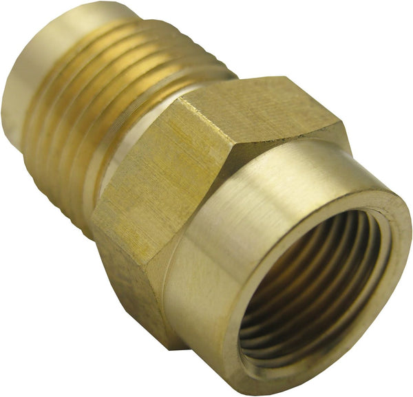 LASCO 17-5853 1/2-Inch Female Flare X 5/8-Inch Male Flare Brass Adapter