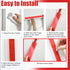 1 Set 4' 7.5' Preboun Magnetic Dust Barrier Zipper Door Kit x Construction Plastic Dust Barriers Plastic Door Curtain