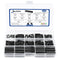 430 Pcs Slotted Metric Spring Pin Set, Steel Split Expansion Pin M1.5 M2 M2.5 M3 M4 M5 M6 for Home Improvement