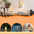 11 Dimmable Camping Lantern with Speaker, Portable Rechargeable Outdoor Lantern, Mode RGB Color LED Night Light