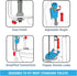 Danco HFX320 HydroFix Toilet Repair Kit for 3-Inch Flush Valve Toilets, Fix Noisy, Running, and Leaky Toilets