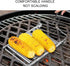 5 Stainless Steel Hot Dog, Non-Stick Surface with Sausage Capacity for BBQ, Camping, Tailgating, and Home Use, Mirror