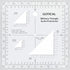 Gotical Combo of Military UTM/MGRS Coordinate Scale Map Protractor and Land Navigation Topographical Map, Flexible