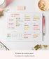 Lamare Weekly Planner Notepad, 52 Undated Weekly Sheets, Daily To Do List, Habit Tracker, Academic Planner