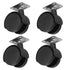 8pcs KALLORY Replacement Caster Wheels for Furniture Home Caster Wheels Cart Cart Rolling Utility