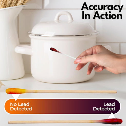 30 Lead Test Kit, Units, Lead Paint Test Kit, Lead Test Swabs for Instant Lead Detection Home Use on All Surfaces: