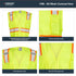 Kishigo All Mesh Contrast Unisex Reflective Safety Vest 1195, ANSI Type R/Class 2, Silver & Orange, 6 Pockets (Lime, L)