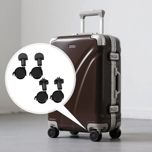 RiseDirectly 360 4 Degree Black Caster Wheels Pcs Cat Cage Casters Spinner Wheels Smooth Plastic Rolling Wheel