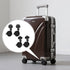 RiseDirectly 360 4 Degree Black Caster Wheels Pcs Cat Cage Casters Spinner Wheels Smooth Plastic Rolling Wheel