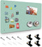 Green Magnetic Board 17.5" x 11.4" to Display Notes, Poetry, Photos, Suitable for Wall, Refrigerator, Cabinet with Tape