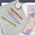Kaco Pack of 5 Pieces Colored Ink Pens - Retractable Cute 0.5mm Fine Point Pens for Note Taking