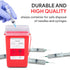Alcedo Sharps Container for Home Use and Professional 1 Quart (5-Pack), Biohazard Needle and Syringe Disposal, Small Portable Container for Travel