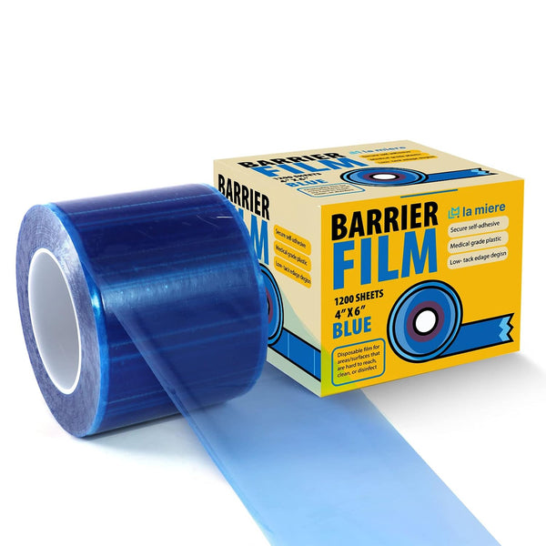 LA MIERE Blue Barrier Film, Barrier Film Tattoo 4" x 6" Barrier,