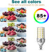 E12 LED Corn Light Bulb 10W, 100W Equivalent, 4000K Natural White, 1000LM, Non-dimmable, Pack of 5 Indoor Home Lights