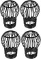 uxcell Gutter Guard, 5 Inch Down Pipe Filter Strainer for Leaves, Pack of 4 for Roof Screen
