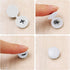 100 Hotop Pieces Hinged Screw Cover Caps Plastic Shutter Fold Screw Snap Covers Washer Flip Tops(Small,White)
