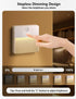 Closet 2 Packs Motion Sensor Night Light Indoor, Rechargeable Battery Operated Lights with RGB Lights, Magnetic Stick