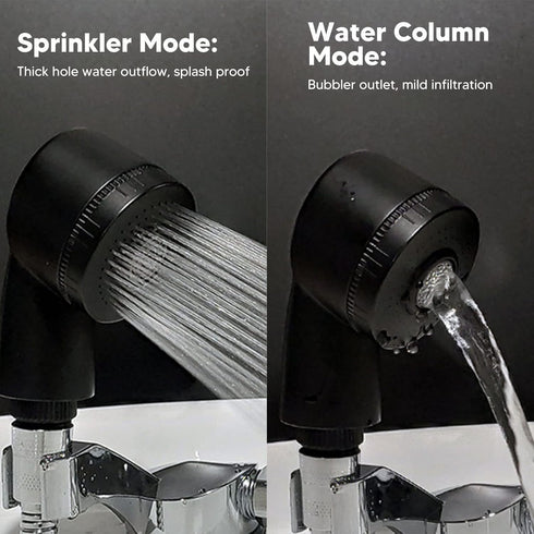 Set 120cm Salon Shampoo Bowl Sprayer with Anti-Leakage Ceramic Valve Head & Hose - Durable Electrolating Surface