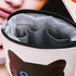 Telescopic Pencil Pouch, Cute Standing Pen Holder, Canvas+PU Storage Box with Zipper Closure (Gray)