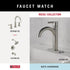 DELTA FAUCET NIC46-DN Nicoli Wall Mount Square Closed Towel Ring in Brushed Nickel - Bath Hardware Accessory