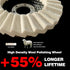 5 Pack Felt Flap Disc Abrasives 4-1/2" x 7/8" Arbor, Wool Polishing Wheel for Angle Grinder