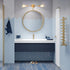 2-Light (1 Pack) FadimiKoo Gold Sconces Wall Light Fixtures, Bathroom Vanity Light Fixtures Over Mirror, Modern Brushed