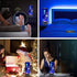 DLBJZQXC 7Color Bubble Jellyfish LED Ocean Lamp, Changing Cylinde Fish Night Light, Mini Fish Aquarium Tank Table Mood