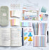Chiisong 73 Pcs Aesthetic Bible Study Supplies - Bible Journaling Kit with Highlighters, Sticky Notes, Gel Pens &