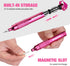 WORKPRO 24-in-1 Precision Screwdriver Sets, Pen Style Manual Screwdriver, 24 pcs Tough S2 Steel Small Screwdriver Bits, Ideal for Eyeglass, Watch, Laptop, Phone, Jewelry and Electronic, Pink