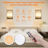 Sunydog 2 Dimmable PCS RGBW Retro Wall Lamp Fabric Shade Wall Sconce Wall Light Fixtures with Remote Controller