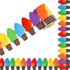 Whaline 32.8ft Christmas Light Bulletin Board Borders, Colorful Light Bulb Die-Cut Trim for Classroom