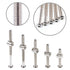Swpeet 100Pcs M6 40/50/60/70/80mm 1 Crib Hardware Screws, Nicked Plated Hex Socket Head Cap Crib Baby Bed Bolt