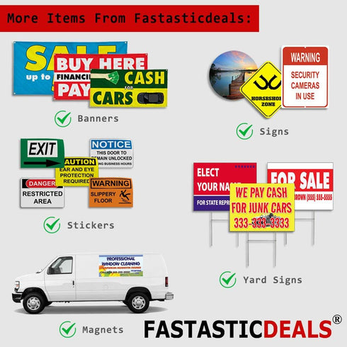 Fastasticdeals 36x24Inches Decal Stickers Multiple Sizes Soft Serve Yogurt Advertising Printing Industrial Vinyl Safety