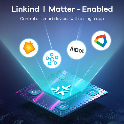 Linkind Matter Smart RGBTW Bulb, BR30 Smart Light Bulbs, E26 Color Changing LED, 650LM 60W Recessed, Works with Alexa,