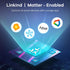 Linkind Matter Smart RGBTW Bulb, BR30 Smart Light Bulbs, E26 Color Changing LED, 650LM 60W Recessed, Works with Alexa,
