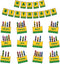 FYSUIMU Happy Birthday Bulletin Board Set Back to School Crayon Paper Cutouts