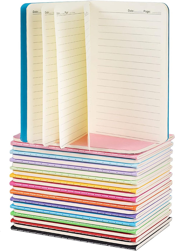Small Lined Notepads Bulk – 36 Pack Mini Pocket Notebooks, Colorful Cover, 3.5 x 5.5 Inches, 30 Sheets Each