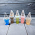 100PCS Plastic Clear Handle Drink Containers Bags for Shops Stores Delivery Hanging Carry Take Out Beverage Coffer Milk