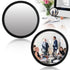 CIATBYYJ 2Pcs 2.24inch Office Cubicle Mirrors, Adjustable Monitor Mirror to See Behind You