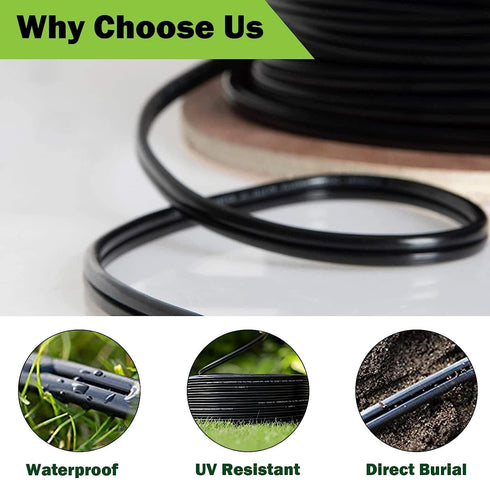 14/2 14 2 50 Low Voltage Landscape Wire, Gauge Conductor Feet, Outdoor Direct Burial Electrical Wire
