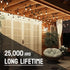 24-Pack String Light Bulbs, S14 Outdoor Waterproof Replacement Bulb, E26 Base, 1W 120V, 2700K Warm White