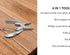Mini Keychain Set - 6-in-1 Multitool Plier, Adjustable Wrench & Carry Case, Multifunctional All In One