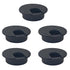 PDETVEO 5PCS 2 Inch Desk Cable Grommet, Black Wire Management Hole Cover, Plastic