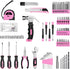 Set, Set 8V 126 DEKOPRO Drill Home Tool with Pink Cordless Drill, Hand Tool Kit for Women, pcs