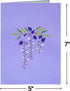 Paper Love 3D Wisteria Tree Pop-Up Cards - Gift for Birthday, Anniversary, Thank You, All Occasions - 5" x 7"