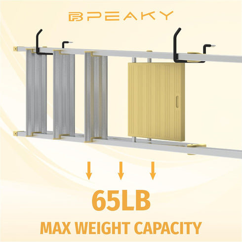 4PC, Screw in Ladder Hook, Black Heavy Duty Tool Holders Bike Hooks, Wall Mount Garage Storage Hanger, Shelf Organizer