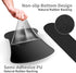 Wrist Rest Support Ergonomic Gel Mouse Pad & Memory Foam Keyboard Set, Non-Slip Rubber Base, Black and White Dot