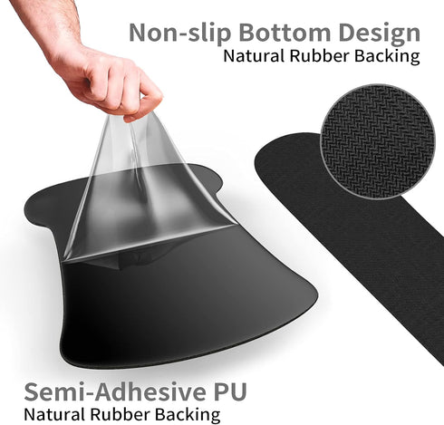 Wrist Rest Support Ergonomic Gel Mouse Pad & Memory Foam Keyboard Set, Non-Slip Rubber Base for Easy Typing and Pain